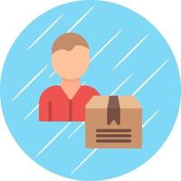 diseño de icono de vector de hombre de entrega