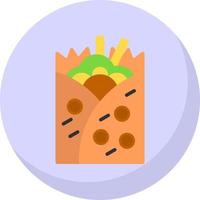 Burrito Vector Icon Design