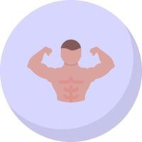 Full Body Muscle Vector Icon Design