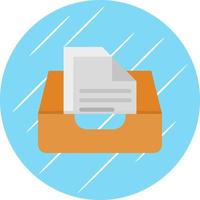 Documents Box Vector Icon Design