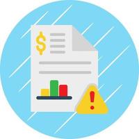 Stock Market Report Vector Icon Design