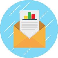 Email Statistics Vector Icon Design