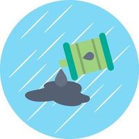 Oil Spill Vector Icon Design