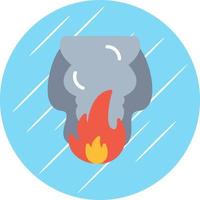 diseño de icono de vector de contaminación de fuego