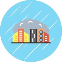 City Pollution Vector Icon Design