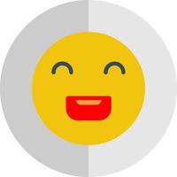 Laugh Beam Vector Icon Design