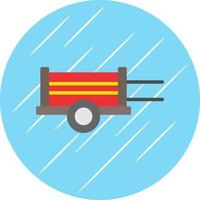 Wood Cart Vector Icon Design