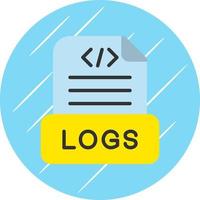 Logs Vector Icon Design