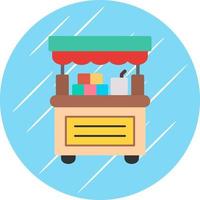 Donation Stall Vector Icon Design