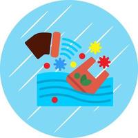 Water Pollution Vector Icon Design