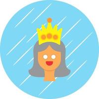 diseño de icono de vector de princesa