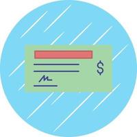 Cheque Vector Icon Design