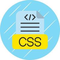 diseño de icono de vector de archivo css