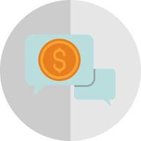 Comments Dollar Vector Icon Design