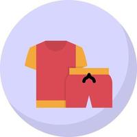 Exercise Clothes Vector Icon Design