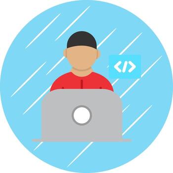 Programmer Vector Icon Design
