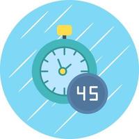 45 Minutes Vector Icon Design