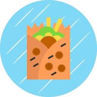 diseño de icono de vector de burrito