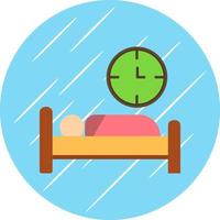 Bed Time Vector Icon Design