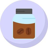 Coffee Jar Vector Icon Design