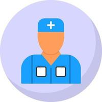 Male Patient Vector Icon Design