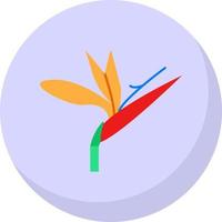 Bird Of Paradise Vector Icon Design