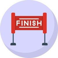 Finish Line Vector Icon Design