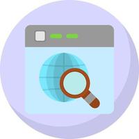 Website Search Vector Icon Design