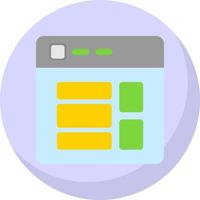 Website Layout Vector Icon Design