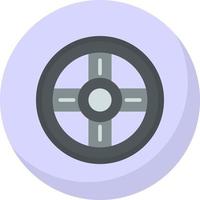 Steering Wheel Vector Icon Design