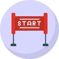 Race Start Vector Icon Design