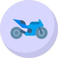 Race Bike Vector Icon Design