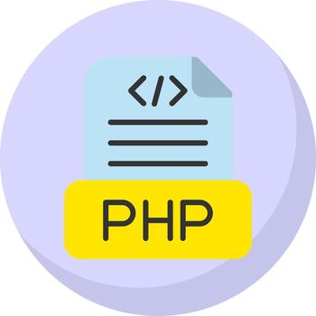 Php File Vector Icon Design