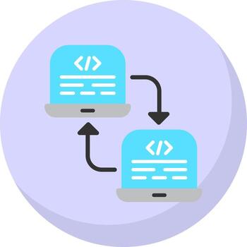 Code Refactoring Vector Icon Design