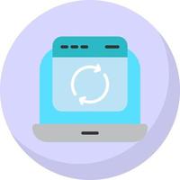 Website Update Vector Icon Design