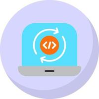 diseño de icono de vector de ciclo de programación