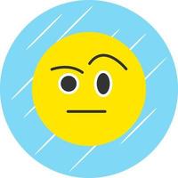 Face with Raised Eyebrow Vector Icon Design