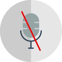 Microphone Alt Slash Vector Icon Design