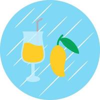 Mango Juice Vector Icon Design