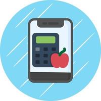 diseño de icono de vector de calculadora de calorías