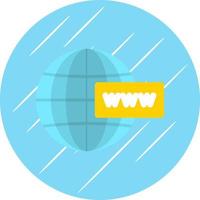 diseño de icono de vector de www