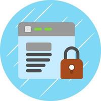 Website Security Vector Icon Design