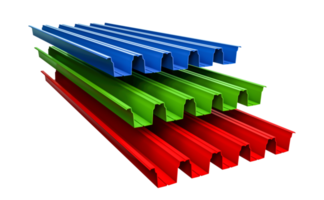 Stapel Dachbeschichtung Wellblech Profilblech 3D-Darstellung png