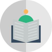 diseño de icono de vector de lector de libro