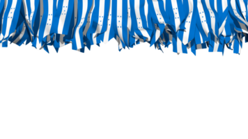 Honduras Flag Different Shapes of Cloth Strip Hanging From Top, Independence Day, 3D Rendering png