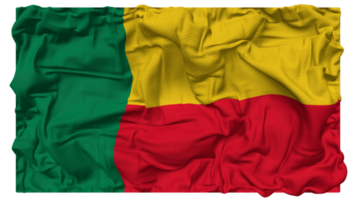 benin bandeira ondas com realista colisão textura, bandeira fundo, 3d Renderização png