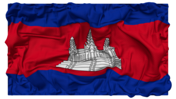 Cambodia Flag Waves with Realistic Bump Texture, Flag Background, 3D Rendering png