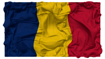 Chad Flag Waves with Realistic Bump Texture, Flag Background, 3D Rendering png