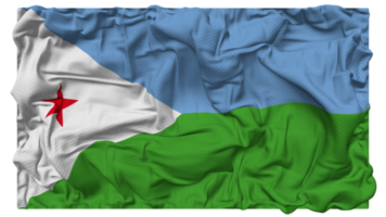 djibouti drapeau vagues avec réaliste bosse texture, drapeau arrière-plan, 3d le rendu png