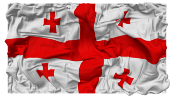 Georgia Flag Waves with Realistic Bump Texture, Flag Background, 3D Rendering png